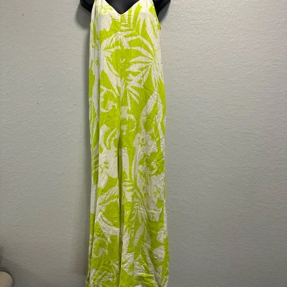 VICI Waikiki Tropical Print Relaxed Jumpsuit M